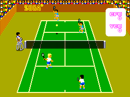 Super Tennis (USA, Europe) In game screenshot